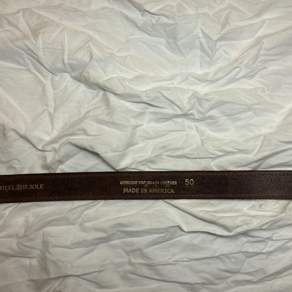 Genuine top grain leather belt